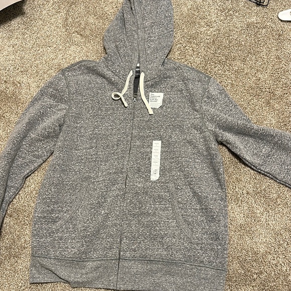 Sonoma Other - Solid grey full fleece zip hoodie